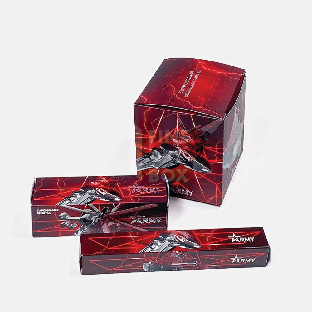 Самосборные картонные коробки прямоугольной формы