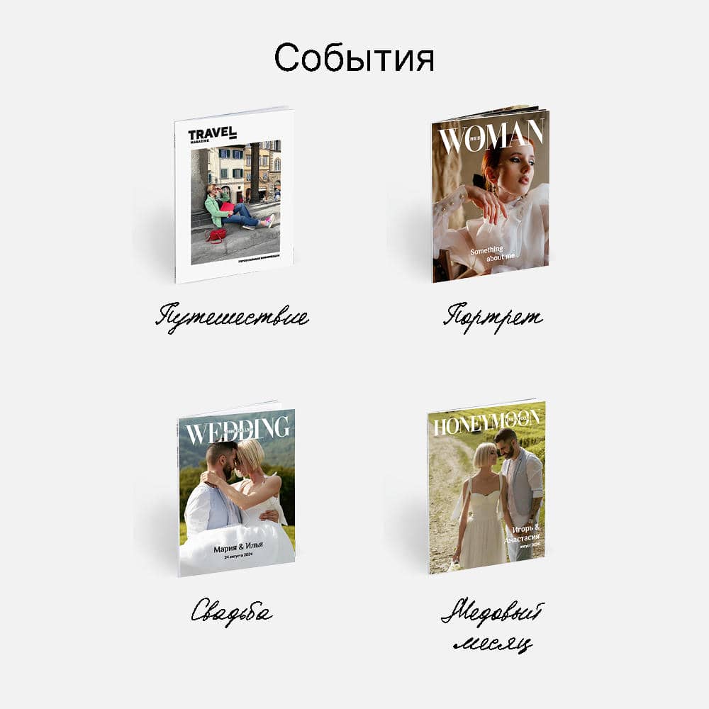 Фотокнига Travel Magazine <br />в мягкой фотообложке