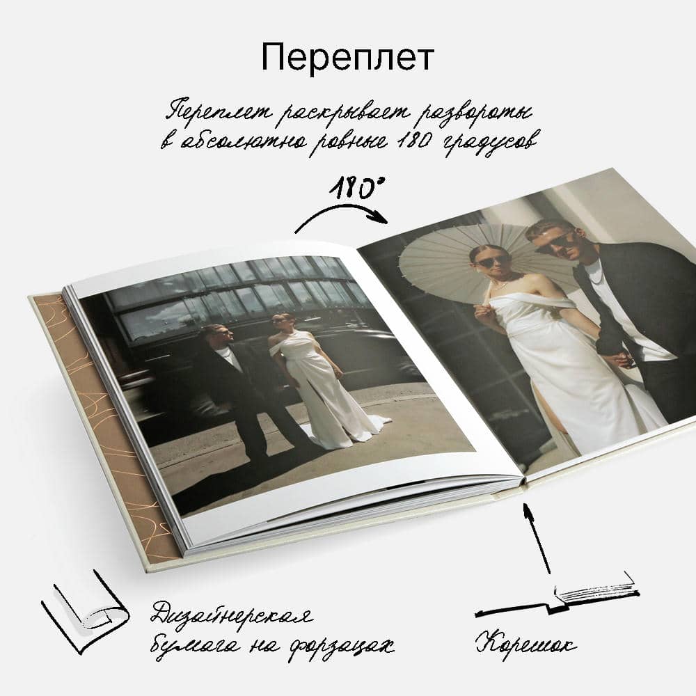 Фотокнига Stories About Us <br />в твердой серой тканевой обложке Фотокнига Stories About Us <br />в твердой серой тканевой обложке