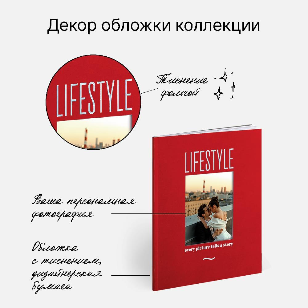Фотокнига Lifestyle RED <br />в мягкой обложке