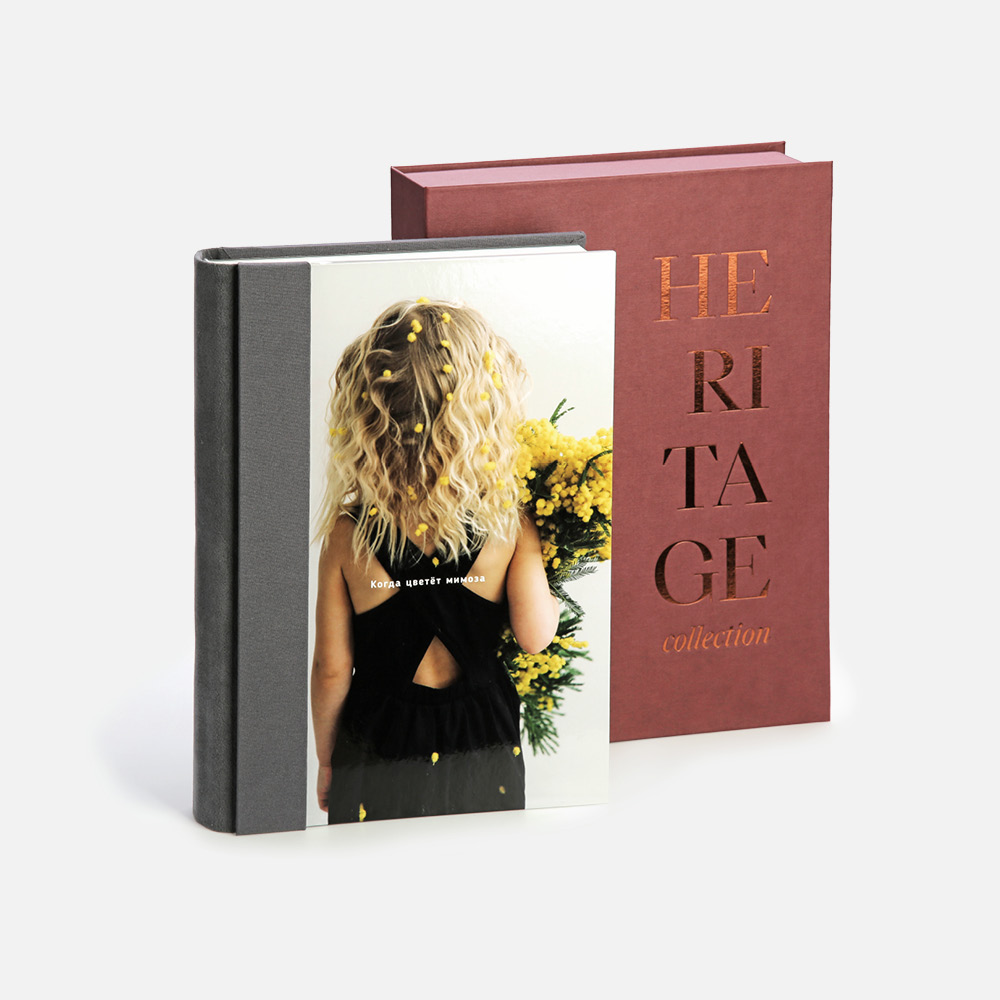 Фотокнига Heritage Graphite  с паспарту