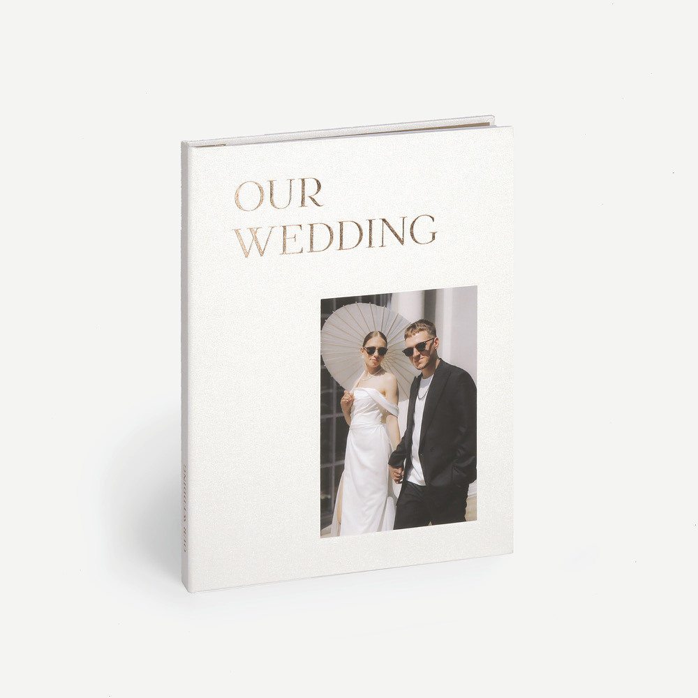 Фотокнига Our Wedding White в тканевом переплете