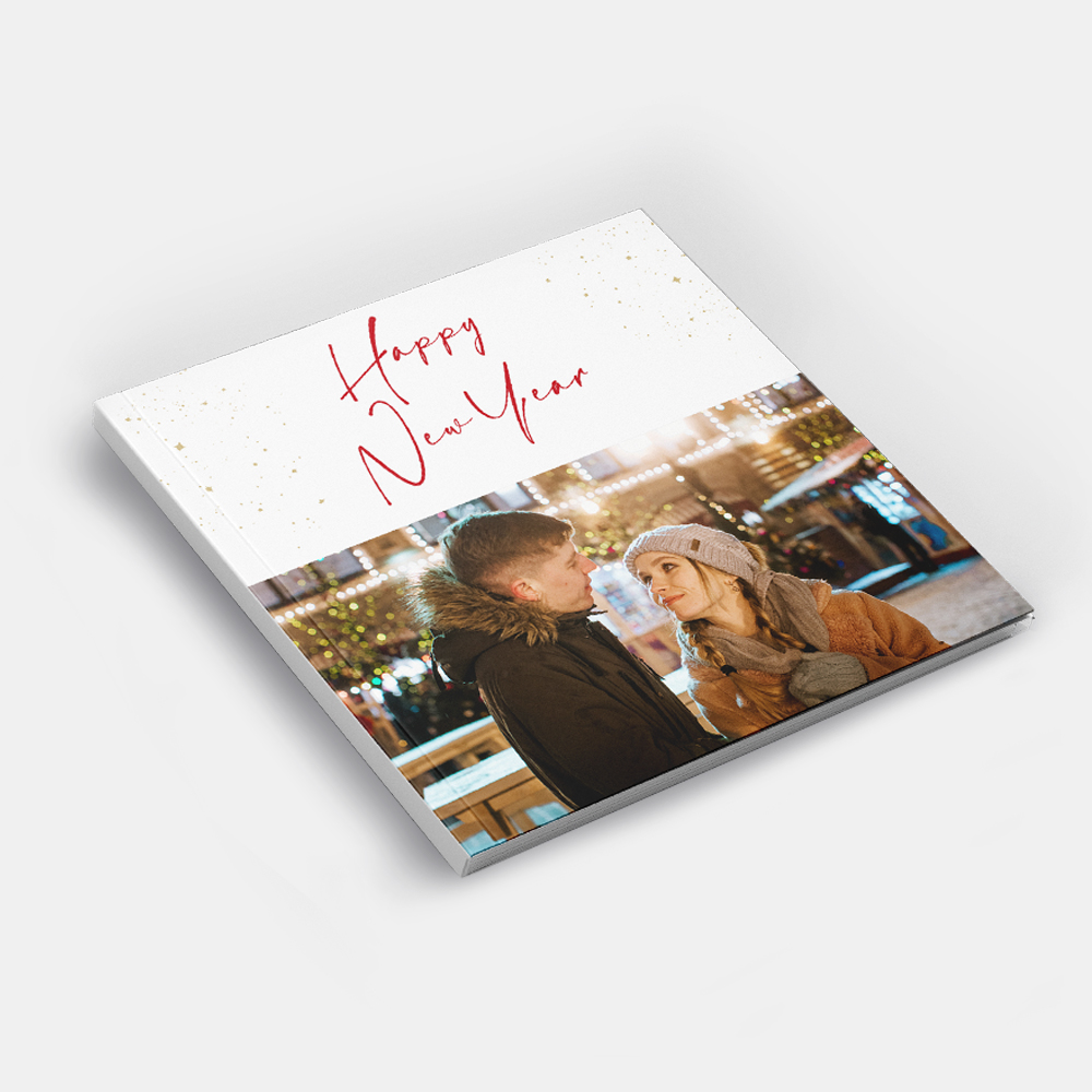 Новогодняя фотокнига Happy New Year в мягкой фотообложке Новогодняя фотокнига Happy New Year в мягкой фотообложке