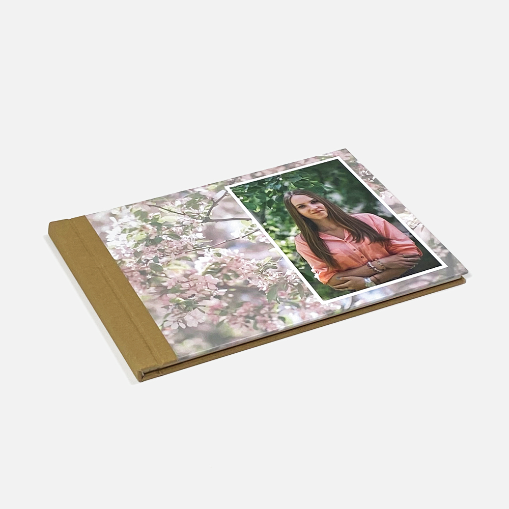 Выпускной альбом в твердой комбинированной обложке Layflat