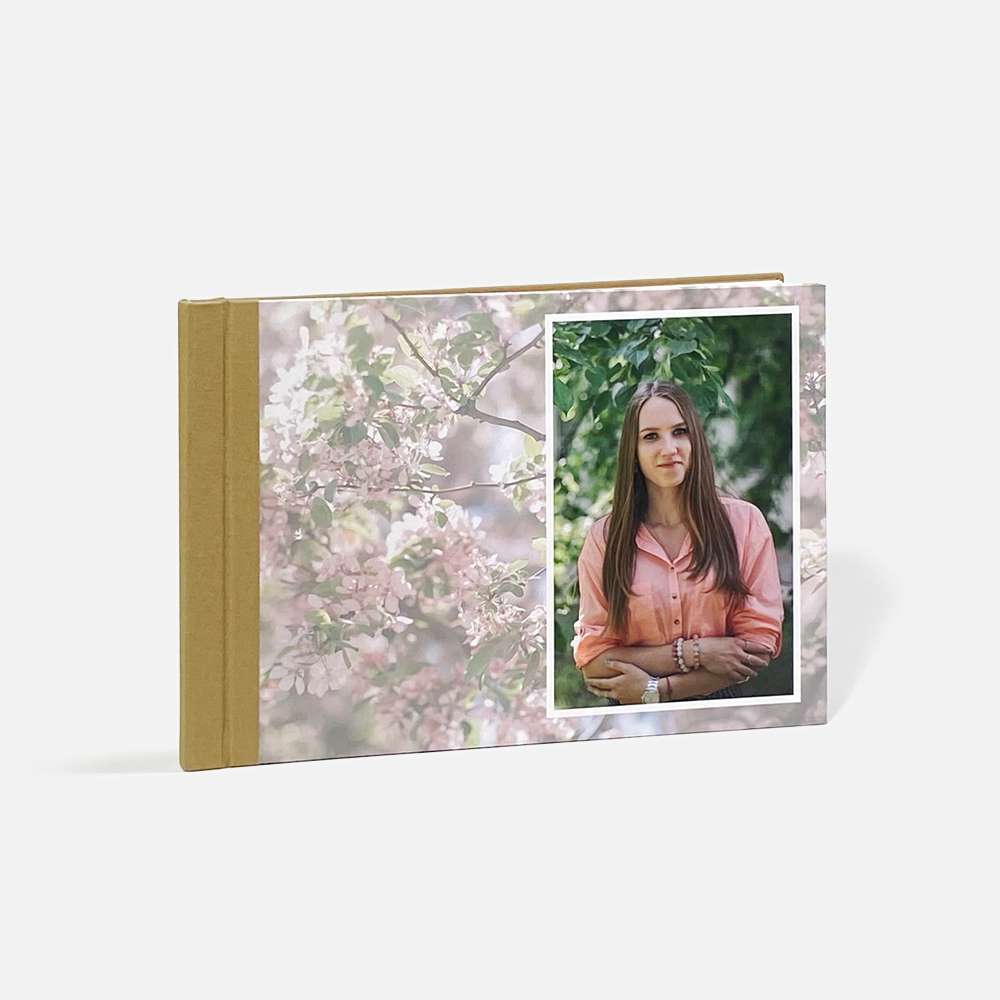 Выпускной альбом в твердой комбинированной обложке Layflat