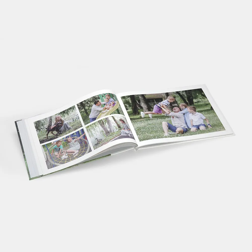 Горизонтальная фотокнига в твердой фотообложке Горизонтальная фотокнига в твердой фотообложке
