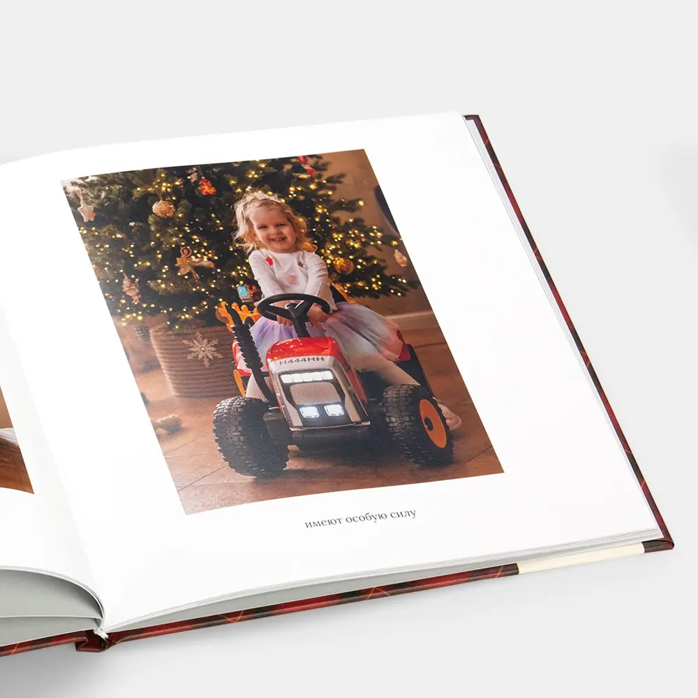 Новогодняя фотокнига Pajamas в твердой фотообложке
