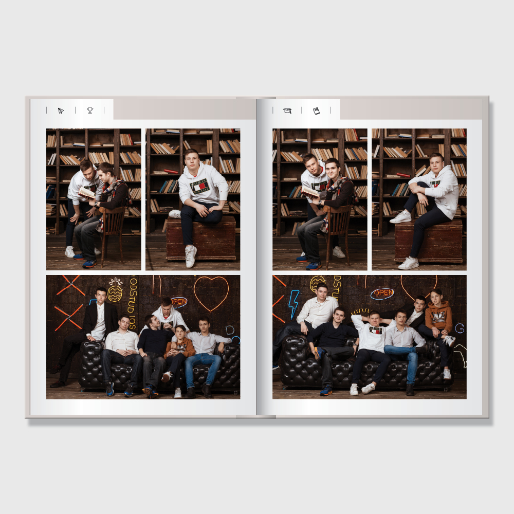 Выпускной альбом в твердой 3D-обложке «Классика»