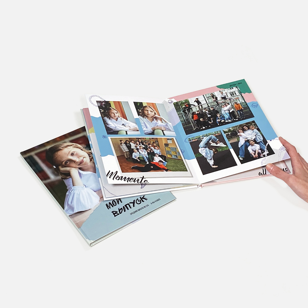 Выпускной альбом в твердой фотообложке «Аппликация» Выпускной альбом в твердой фотообложке «Аппликация»