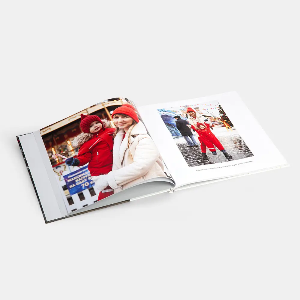 Новогодняя большая фотокнига Our Winter Time в твердой фотообложке