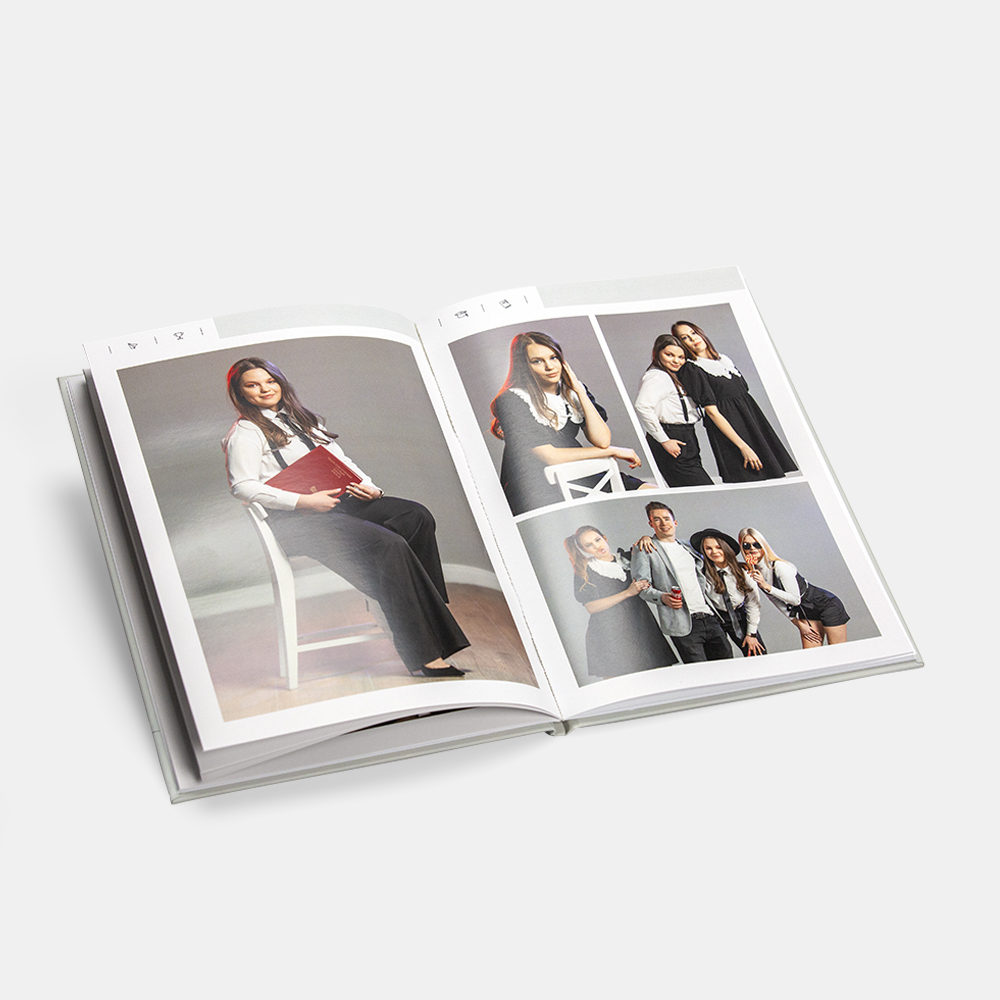 Выпускной альбом в твердой 3D-обложке «Классика»