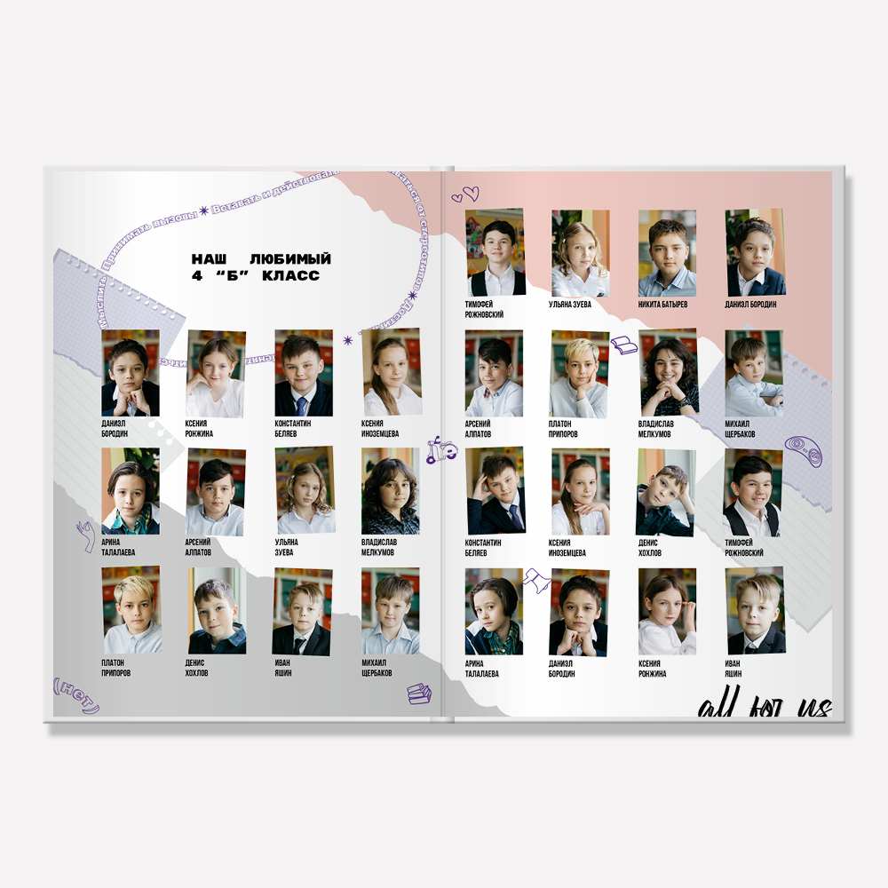 Выпускной альбом в твердой фотообложке «Аппликация» Выпускной альбом в твердой фотообложке «Аппликация»